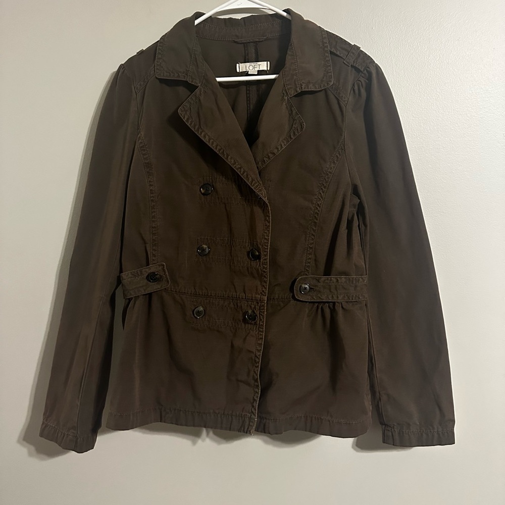 Loft Chocolate Utility Jacket - image 1